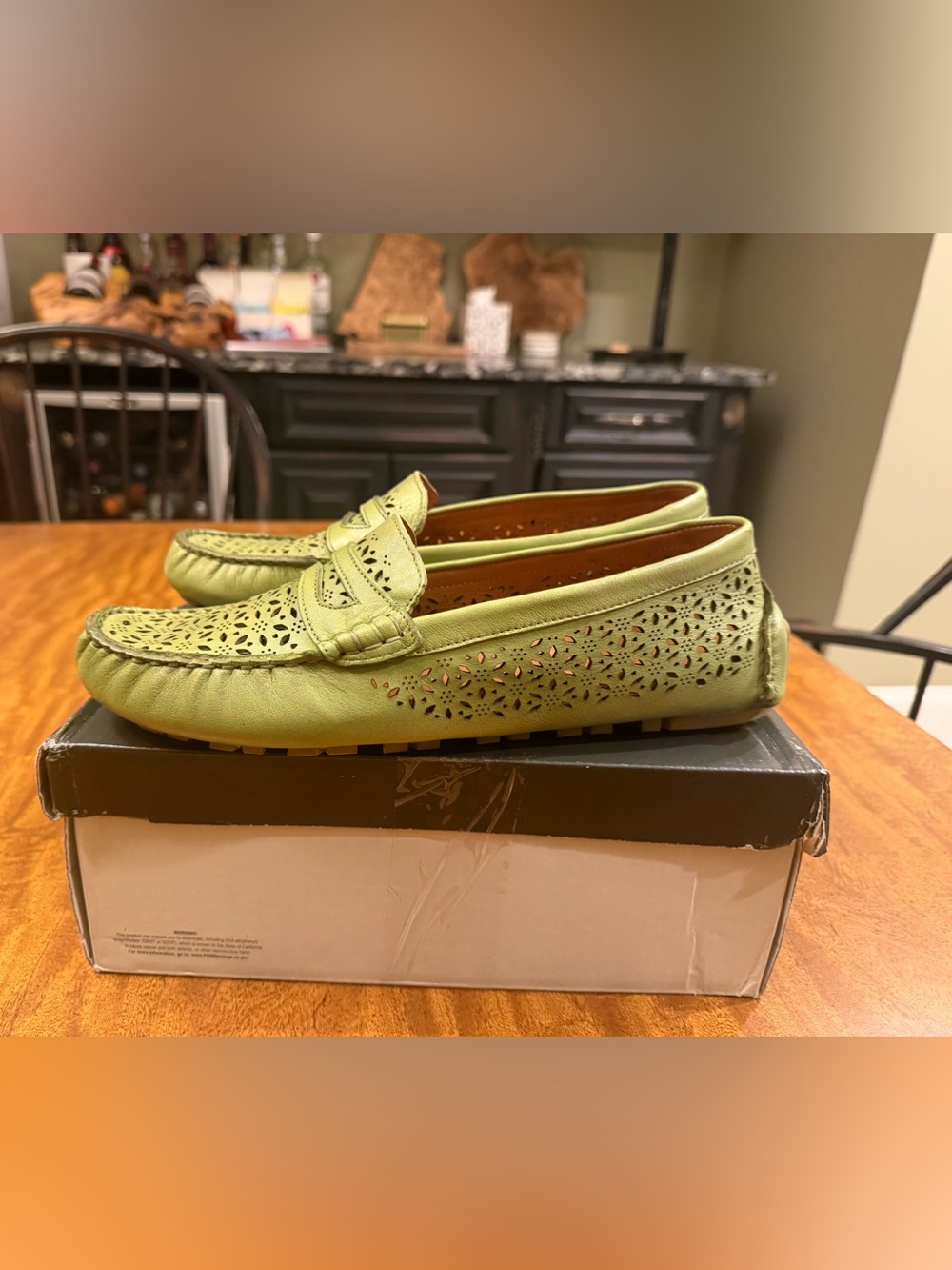 SPRING STEP women’s SLIP ON LASER CUT CRAIN SHOES